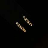 STUDDED HOOP HUGGIES