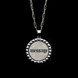 YOUR | MESSAGE COIN FLIP PENDANT