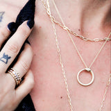 ADJUSTABLE ROLO CHAIN 14K