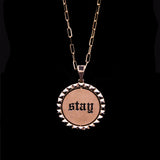 STAY | GO COIN FLIP PENDANT