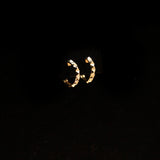 STUDDED HOOP HUGGIES