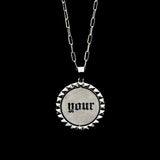 YOUR | MESSAGE COIN FLIP PENDANT