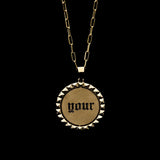 YOUR | MESSAGE COIN FLIP PENDANT