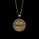 YOUR | MESSAGE COIN FLIP PENDANT