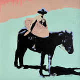 Surf Cowboy Turquoise Silkscreen - Original